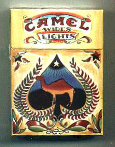Camel Cigarettes Wides Lights Art Issue hard box